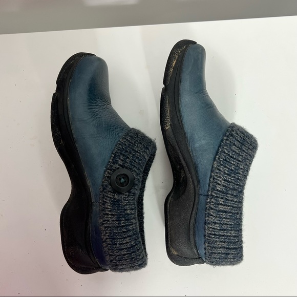 Womens Vintage Dansko Shoes Blue Sweater cuff button Sz 37 - Picture 6 of 8